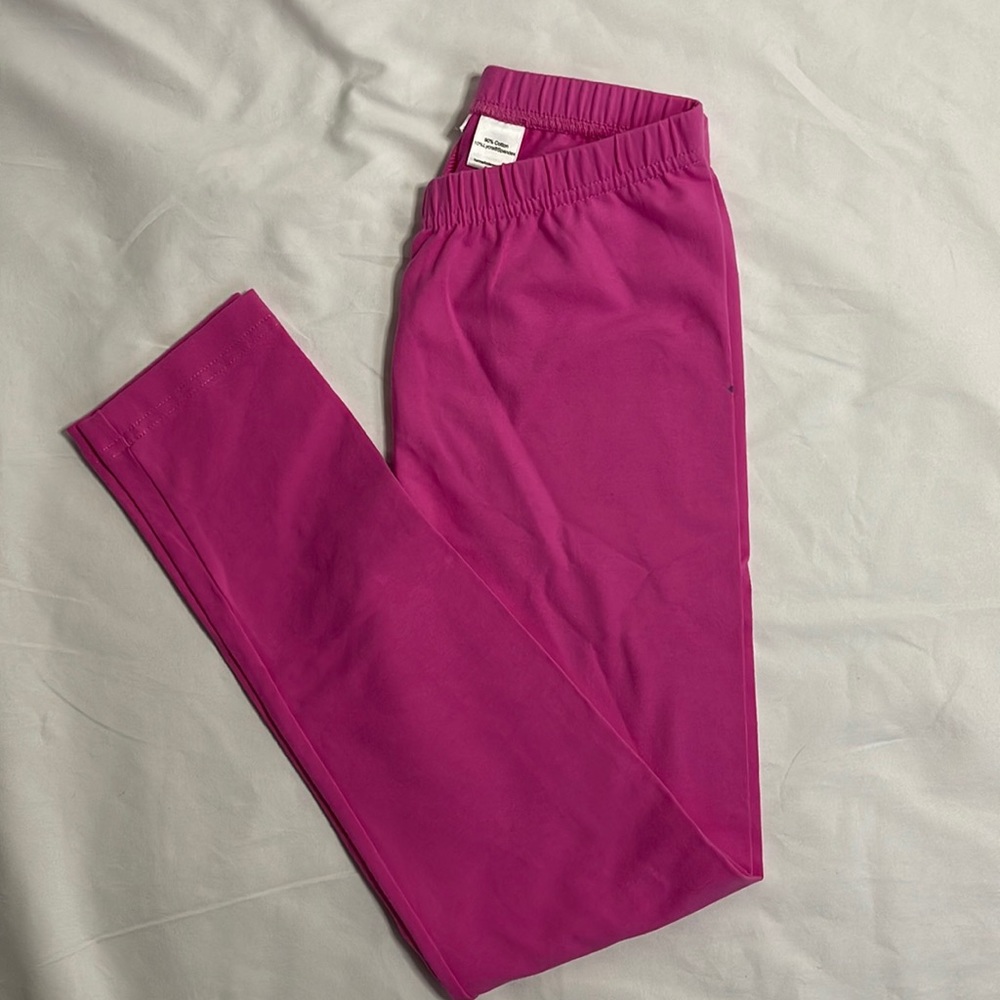 Hanna Andersson Size 140(10) pink leggings